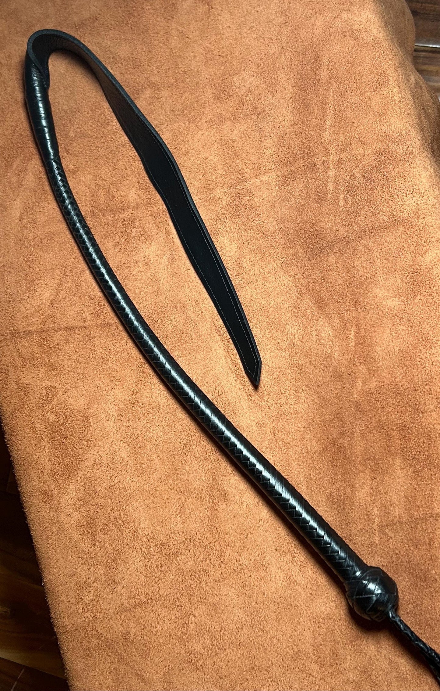 Dragon's Tail Whip - 42 Inches Total Length - Leather