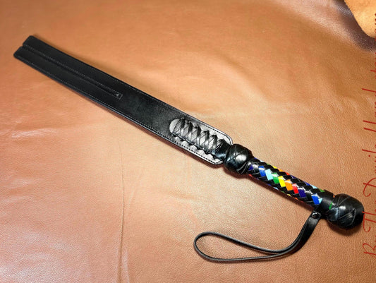 Rainbow Handle Tawse 24 Inches Total Length