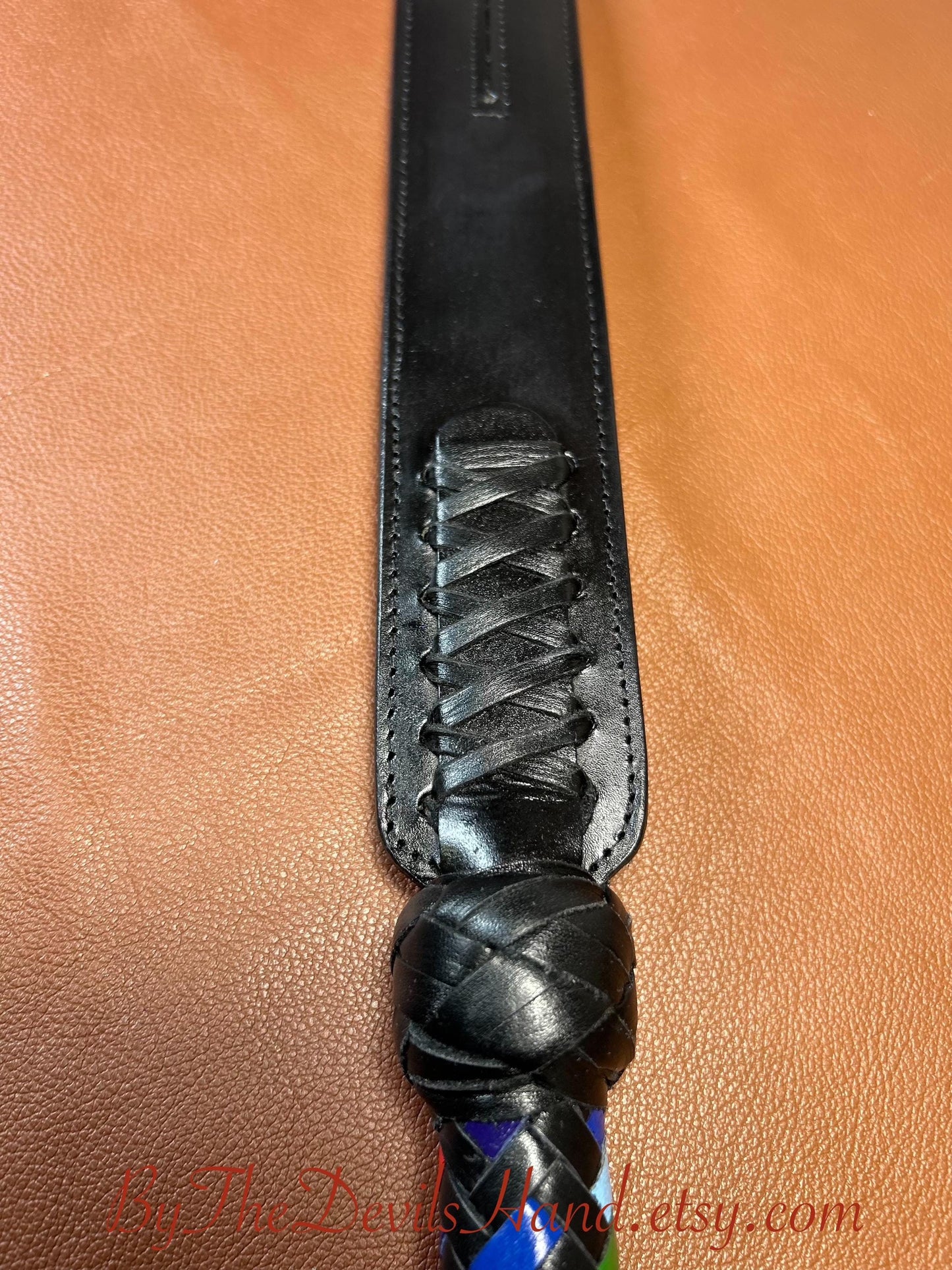 Rainbow Handle Tawse 24 Inches Total Length