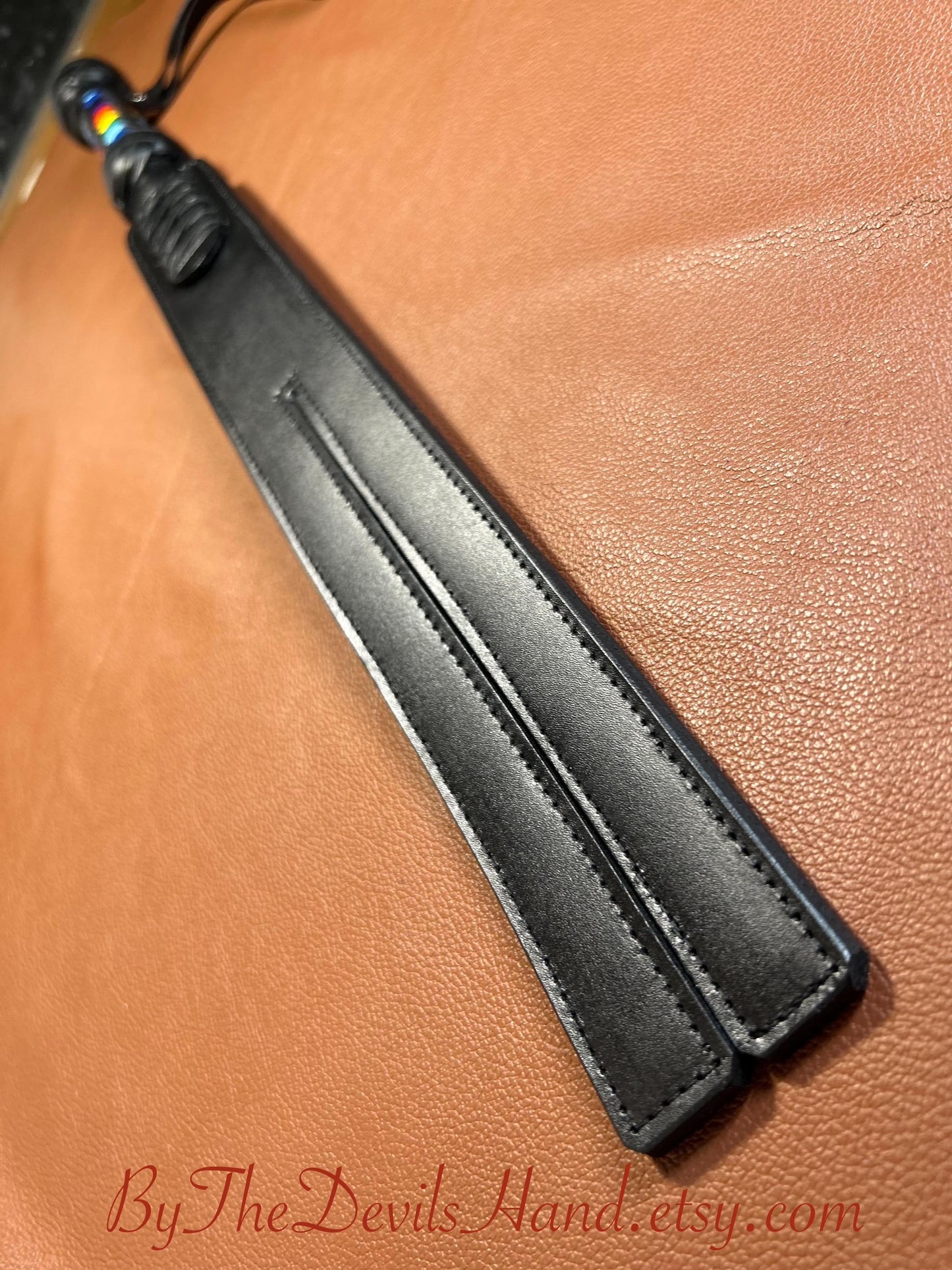 Rainbow Handle Tawse 24 Inches Total Length