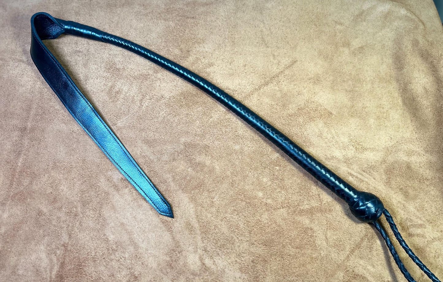 Dragon's Tail Whip - 42 Inches Total Length - Leather