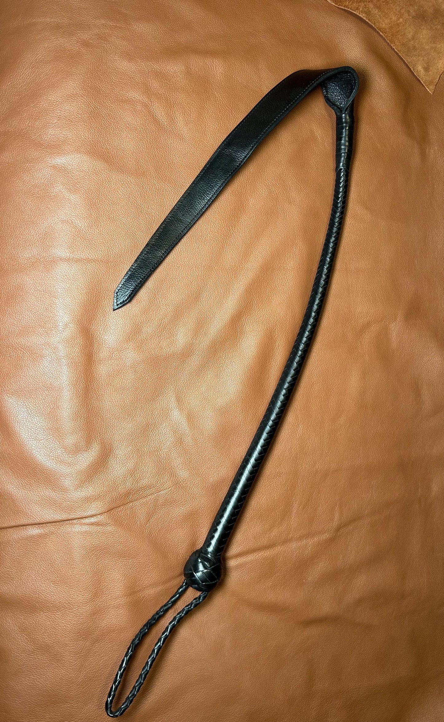 Dragon's Tail Whip - 42 Inches Total Length - Leather