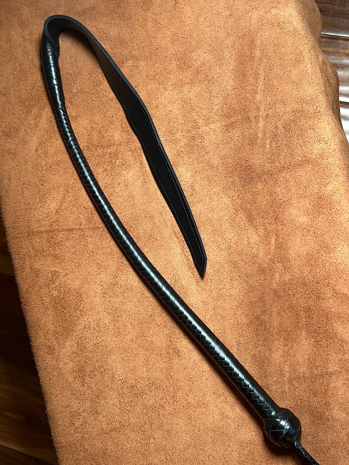 Dragon's Tail Whip - 42 Inches Total Length - Leather