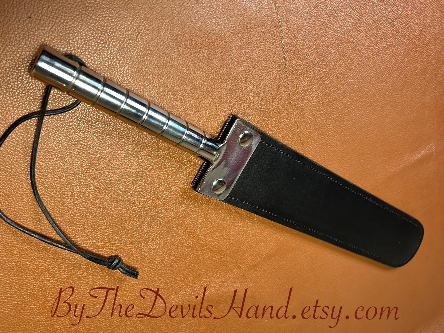 Big Bad Spanko Strap 19 Inches Total Length Leather Paddle