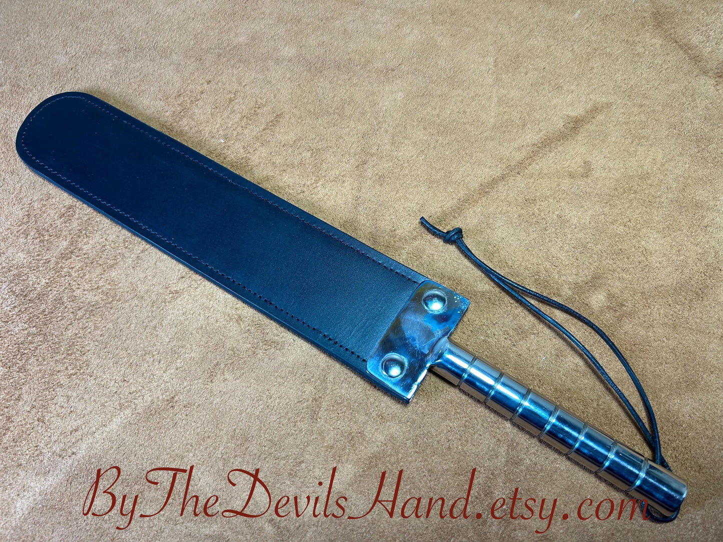 Big Bad Spanko Strap 19 Inches Total Length Leather Paddle