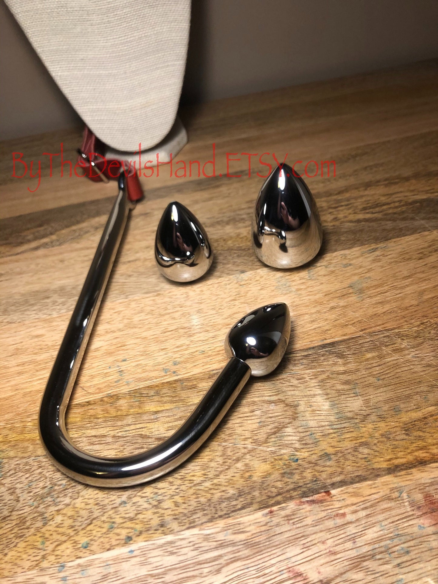 Ass Hook Rig Three Ball Design Crafted from Horween Cavalier Leather – Available in London Bus Red, Ink Pen Blue, Plum Purple, and Sunflower Gold