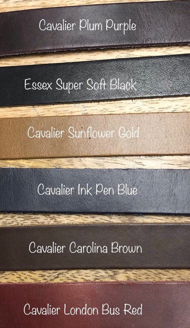 Leather Irish Eight Hand Cuffs - Navy Chromexcel Horween Leather - (OBC-BE)