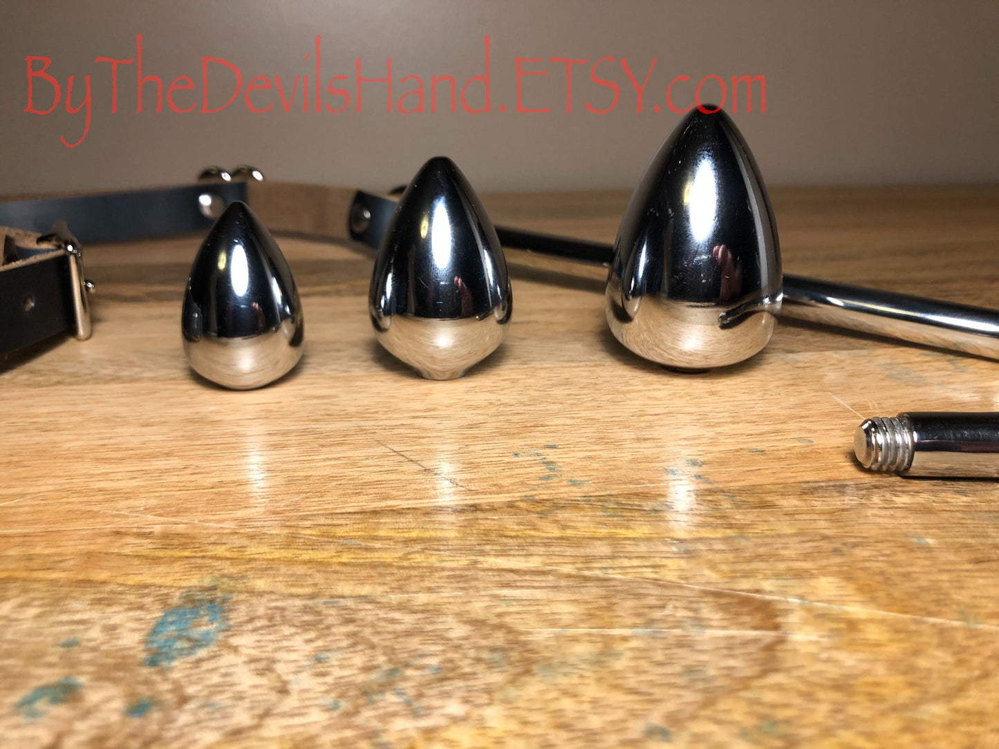 Ass Hook Rig Three Ball Design Crafted from Horween Chromexcel Leather – Available in Black, Navy and Ox Blood