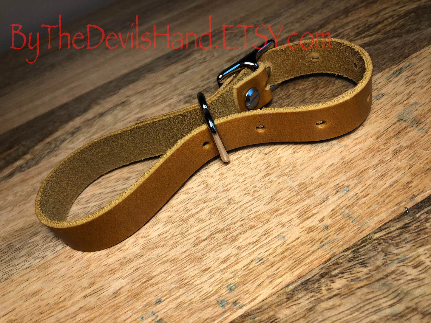 Irish Eight Handcuffs / Restraints Of Handmade Cavalier Sunflower Gold Leather (CSG-BE)