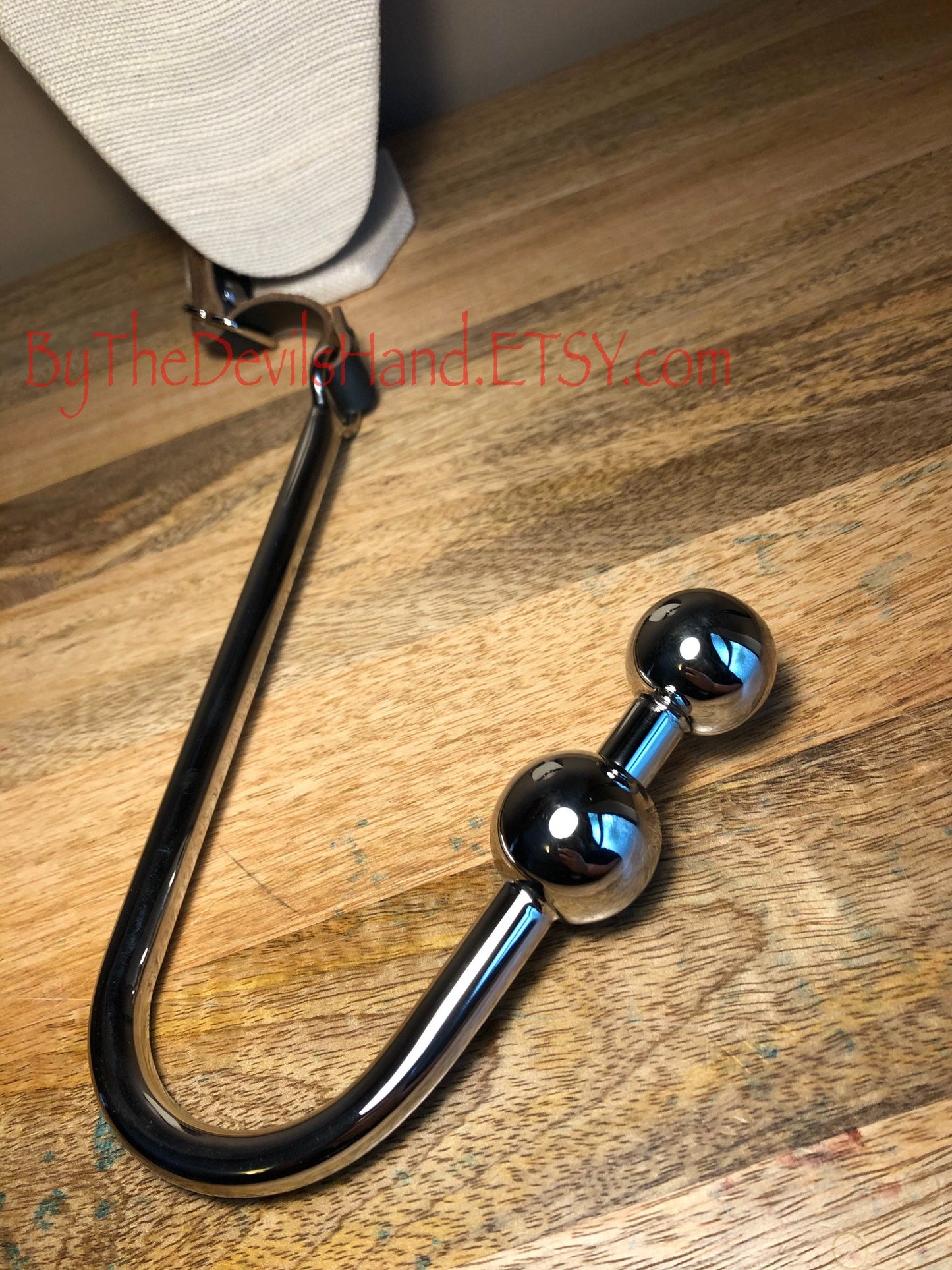 Ass Hook Two Ball End Crafted from Horween Chromexcel Leather – Available in Black, Navy and Ox Blood