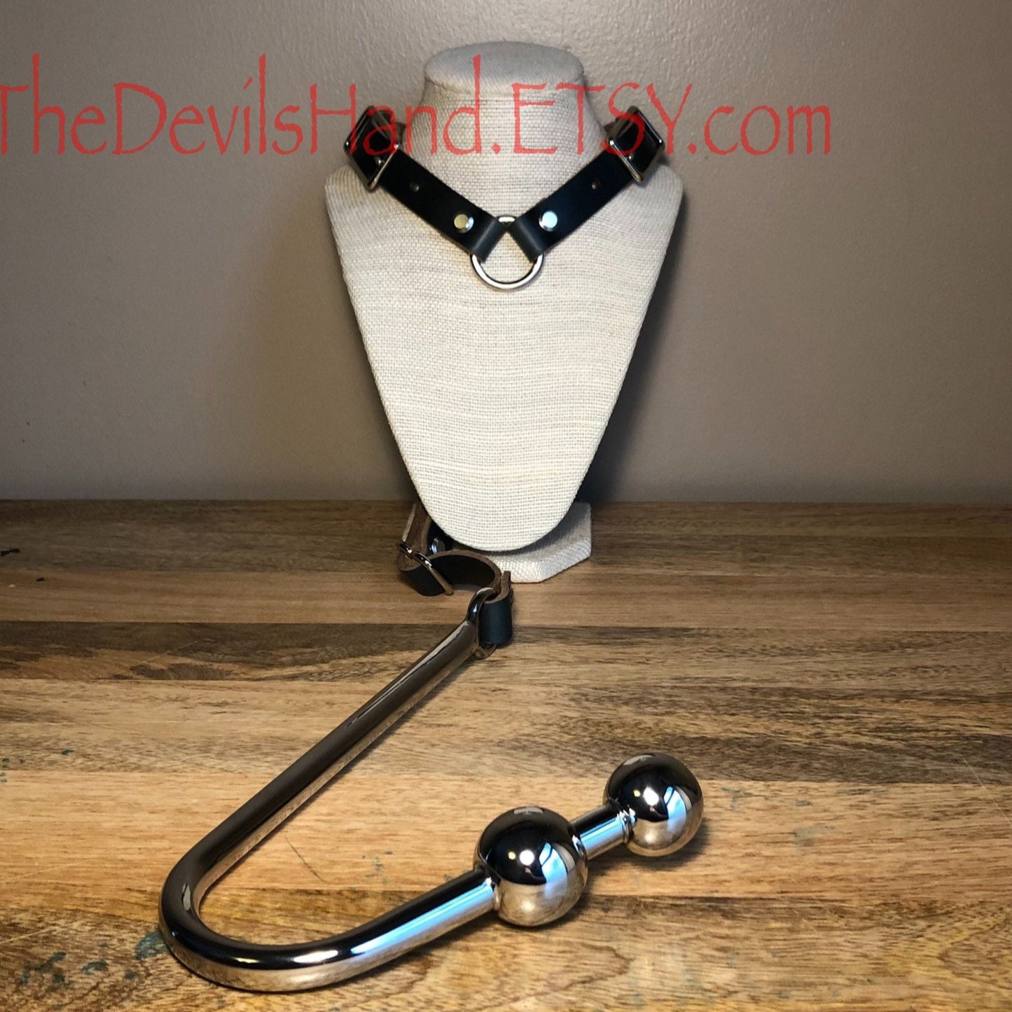 Ass Hook Two Ball End Crafted from Horween Chromexcel Leather – Available in Black, Navy and Ox Blood