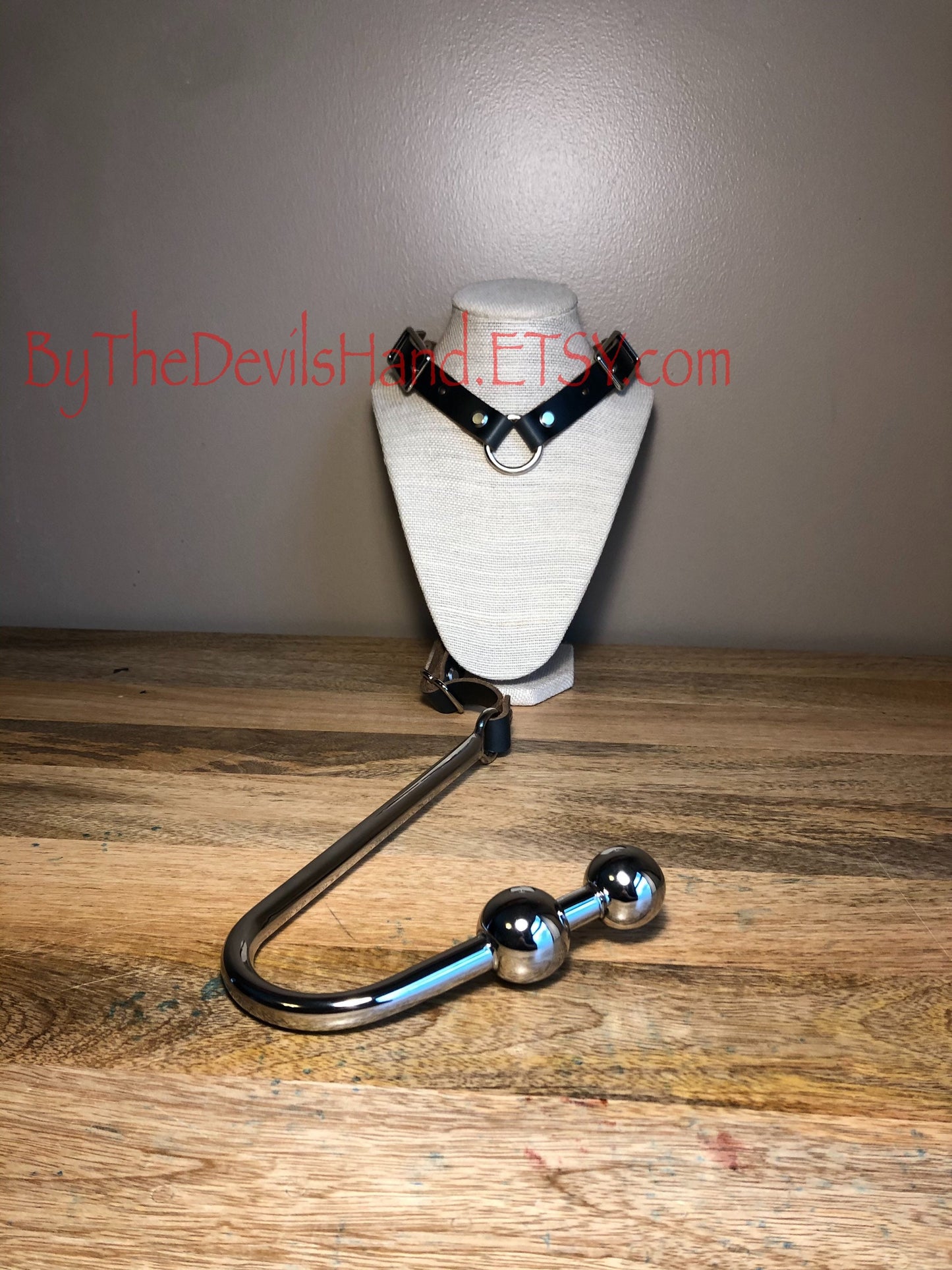 Ass Hook Two Ball End Crafted from Horween Chromexcel Leather – Available in Black, Navy and Ox Blood