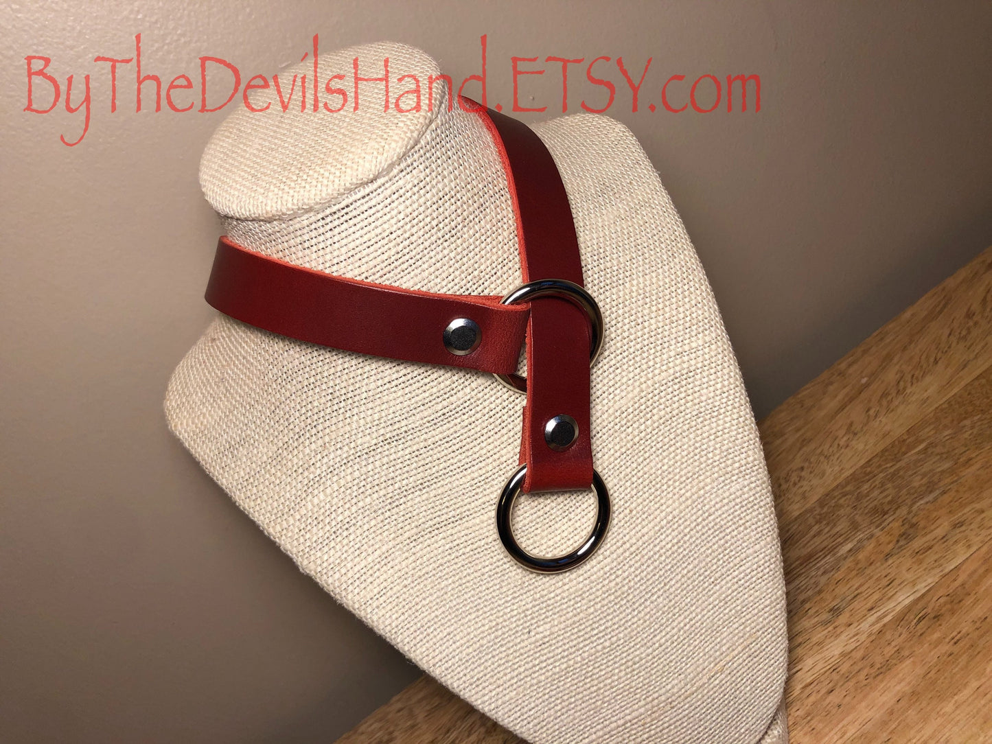 One Piece Leather Choke Collar, Available With Matching Leash - Available in a full range of colors and leather options