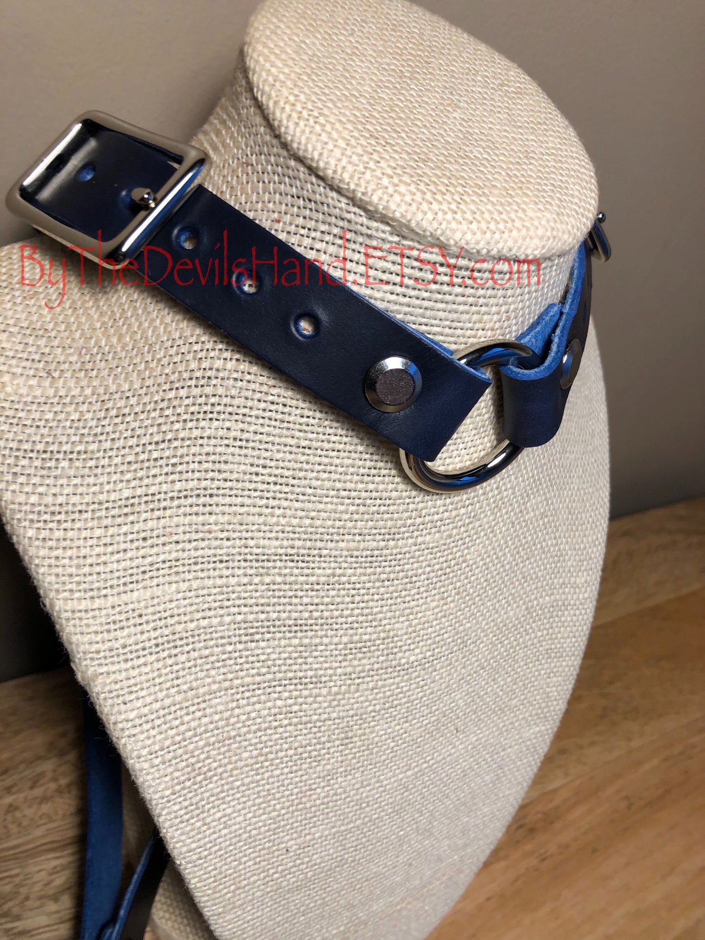 Ass Hook Rig Three Ball Design Crafted from Horween Cavalier Leather – Available in London Bus Red, Ink Pen Blue, Plum Purple, and Sunflower Gold