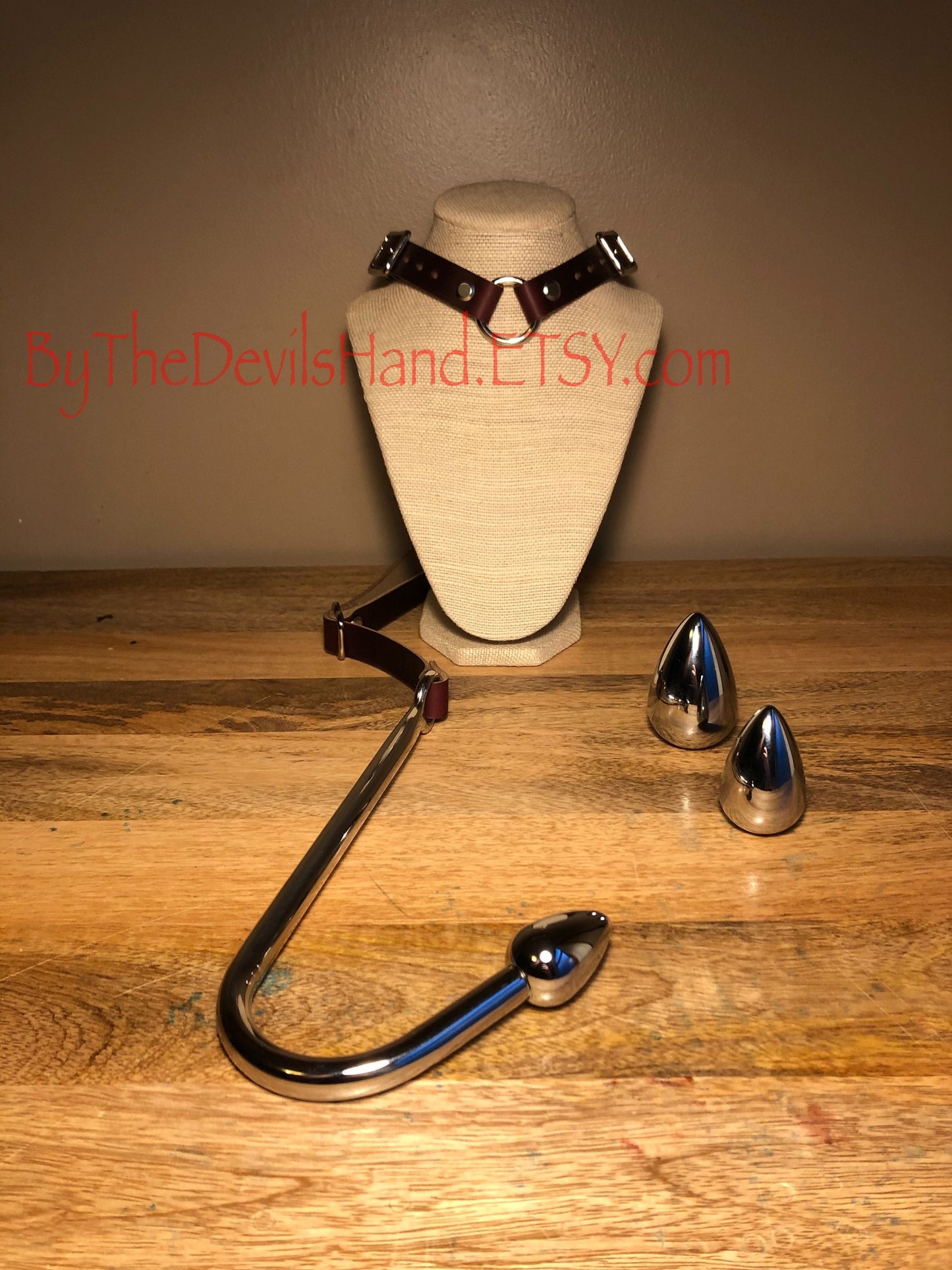 Ass Hook Rig Three Ball Design Crafted from Horween Chromexcel Leather – Available in Black, Navy and Ox Blood