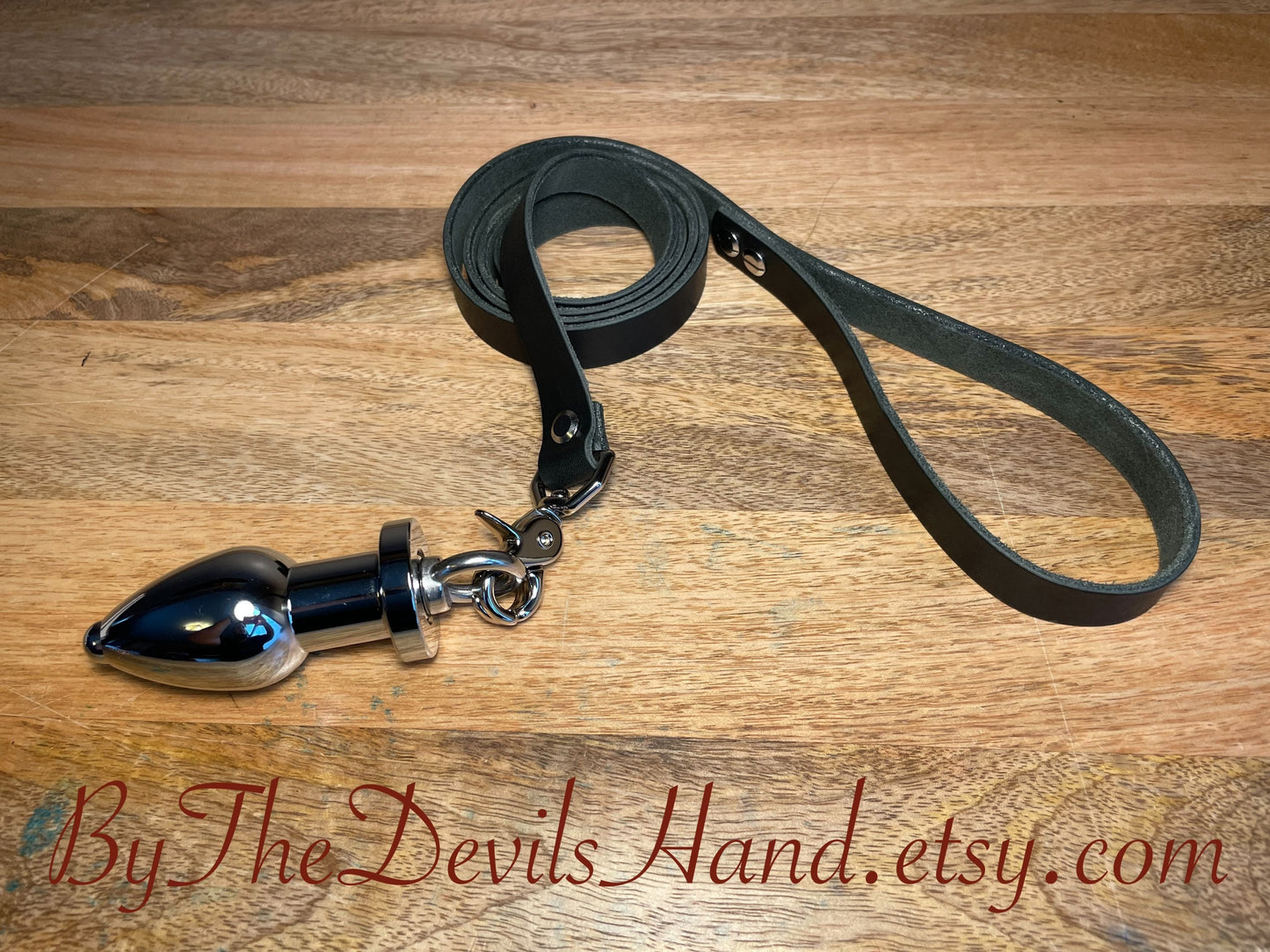 Butt Plug Leash Tunnel Plug - Robust Hefty Tunnel Plug With Screw Out Core