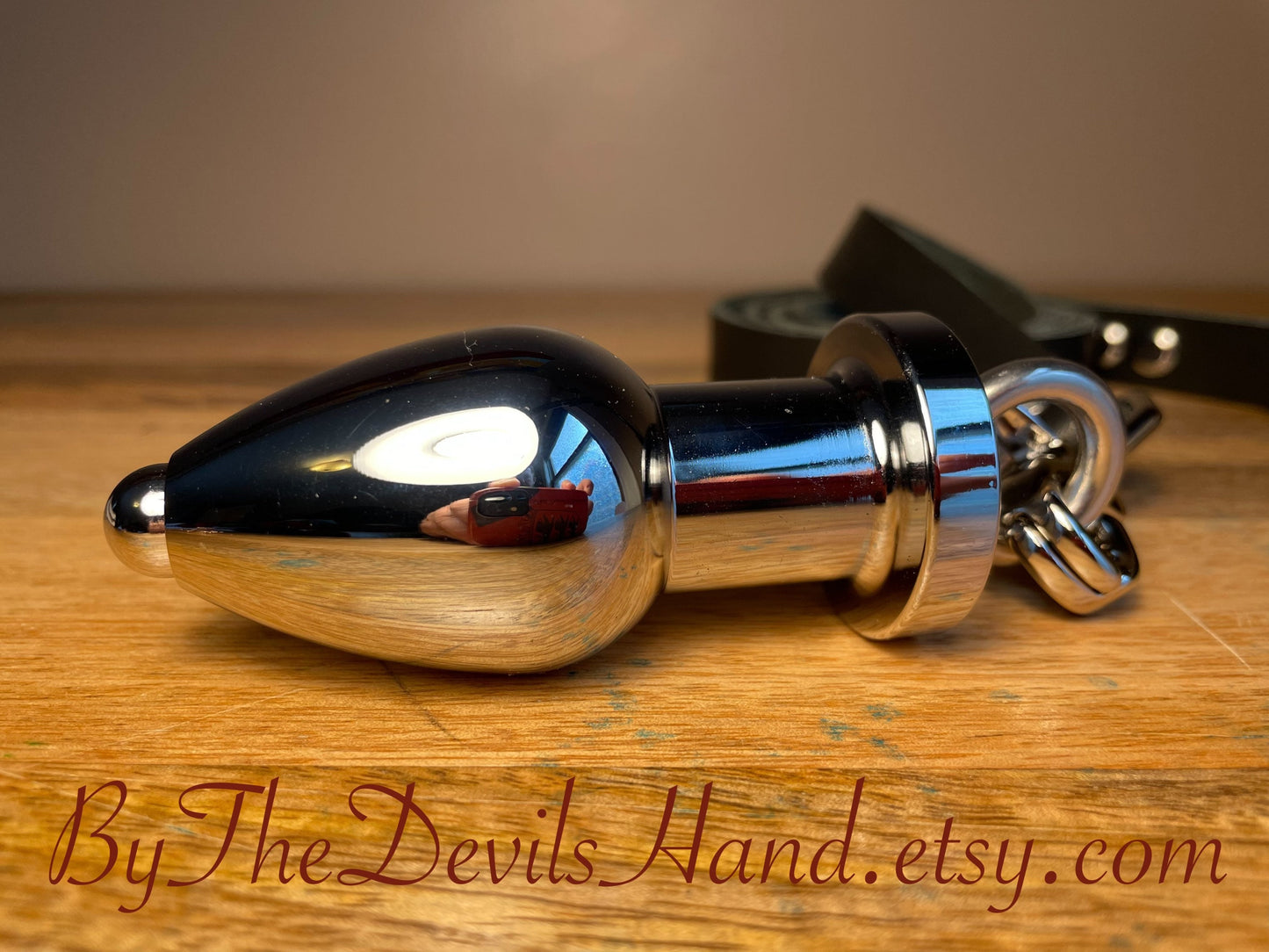 Butt Plug Leash Tunnel Plug - Robust Hefty Tunnel Plug With Screw Out Core