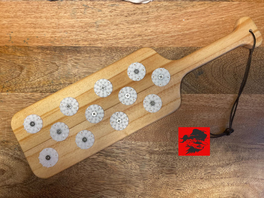 Vampire Paddle - Wood Base With Polypropylene Plastic Teeth - There Will Be Blood