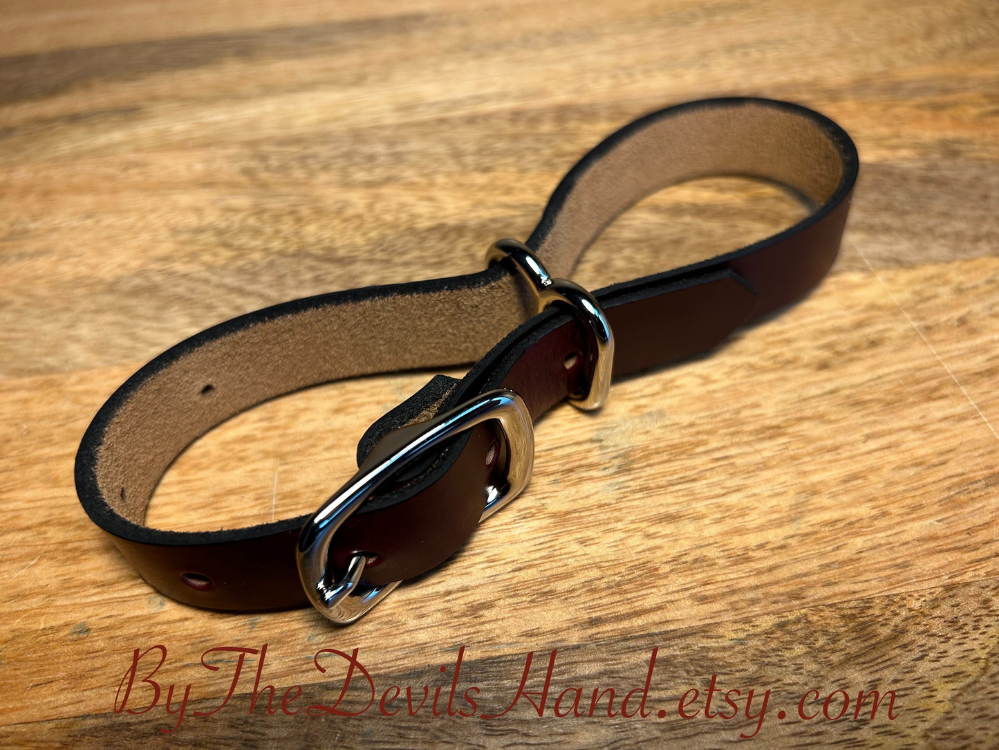 Leather Irish Eight Hand Cuffs - Ox Blood Chromexcel Horween Leather - (OBC-BE)
