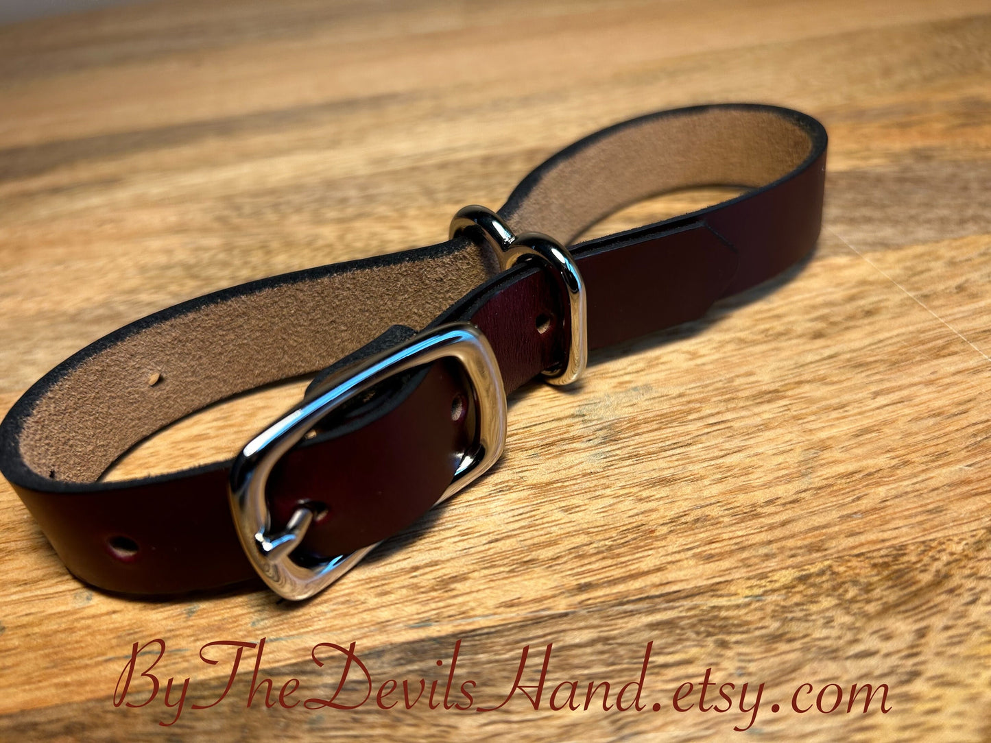 Leather Irish Eight Hand Cuffs - Ox Blood Chromexcel Horween Leather - (OBC-BE)
