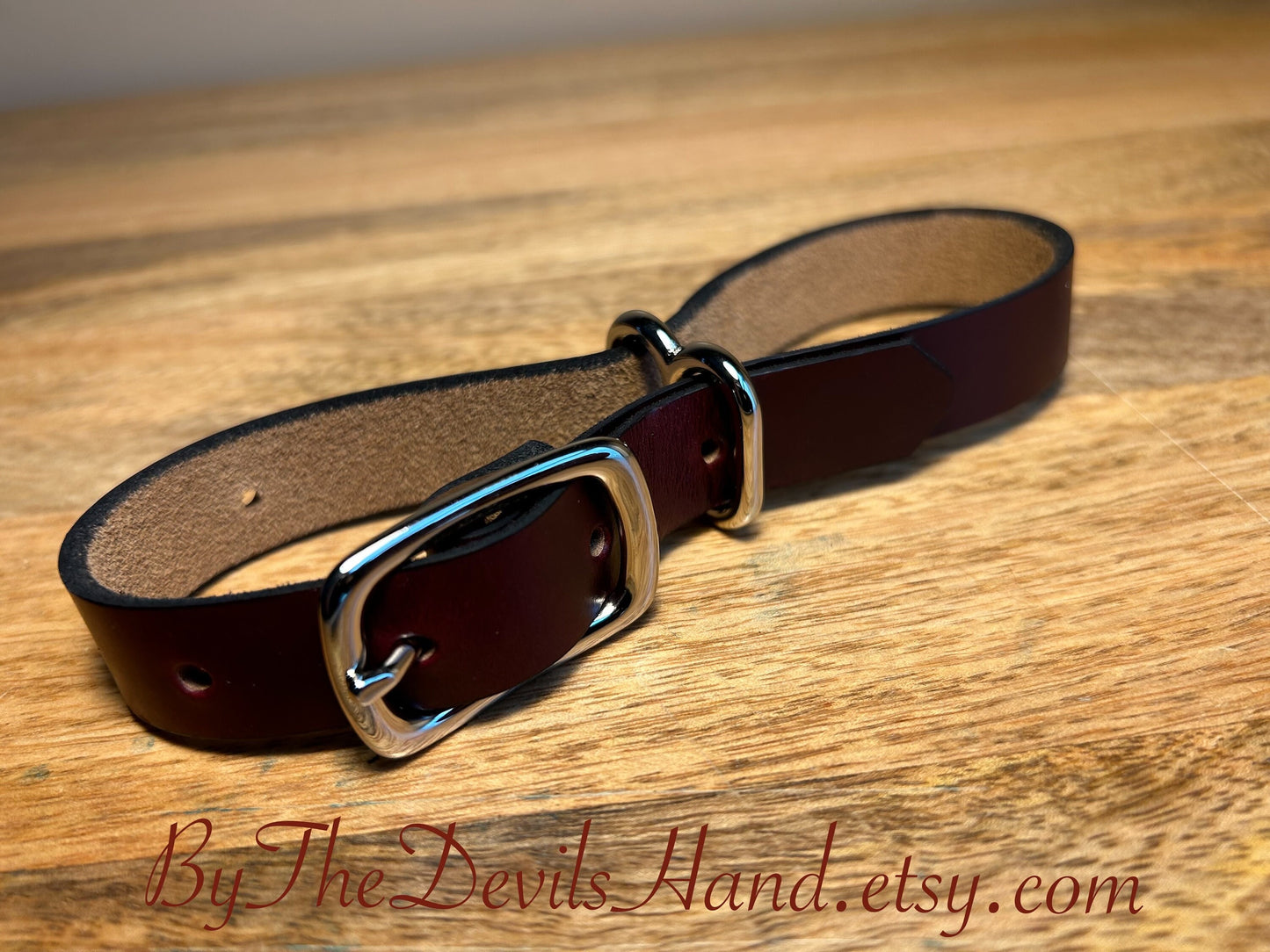 Leather Irish Eight Hand Cuffs - Ox Blood Chromexcel Horween Leather - (OBC-BE)