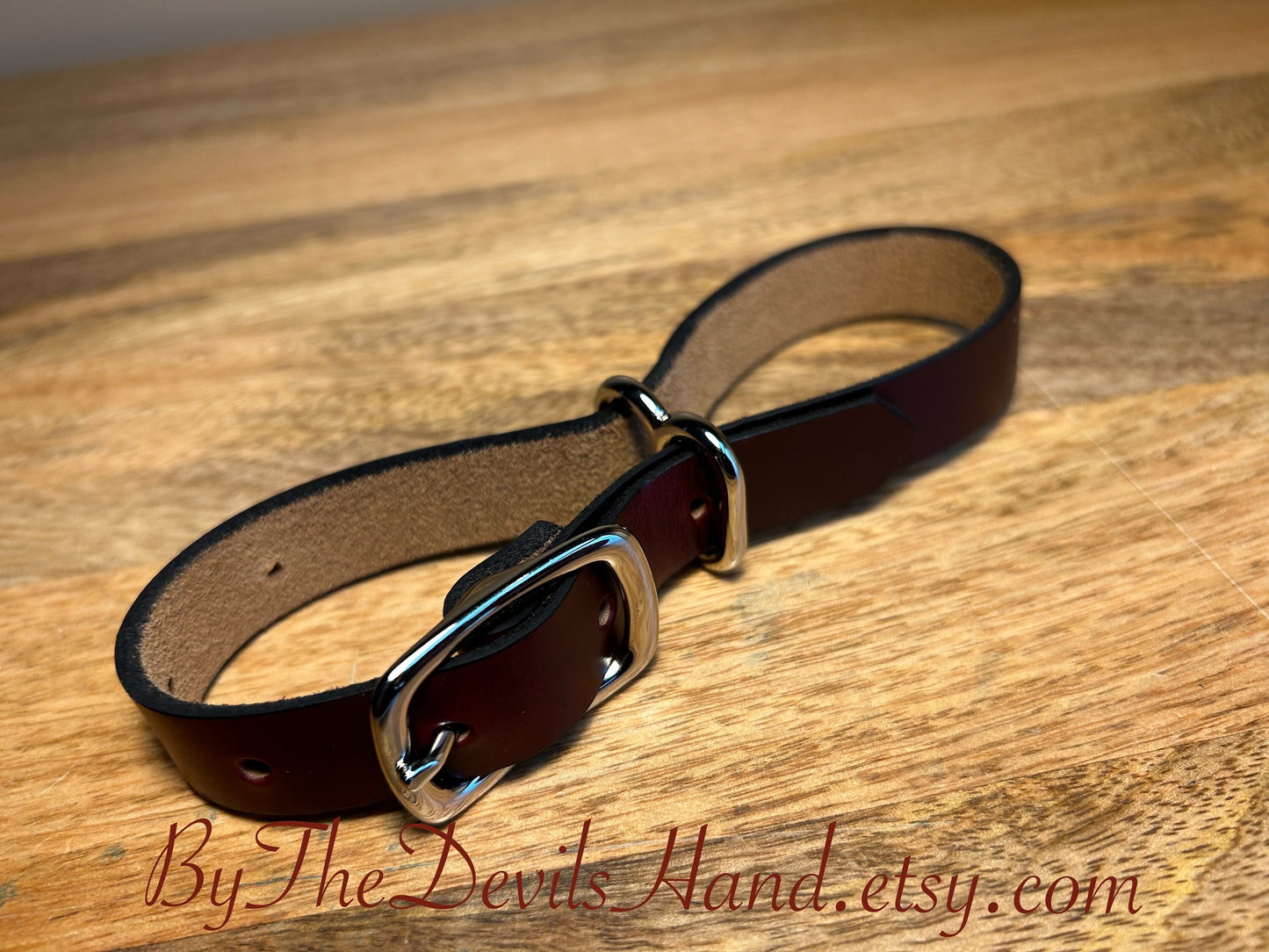 Leather Irish Eight Hand Cuffs - Ox Blood Chromexcel Horween Leather - (OBC-BE)