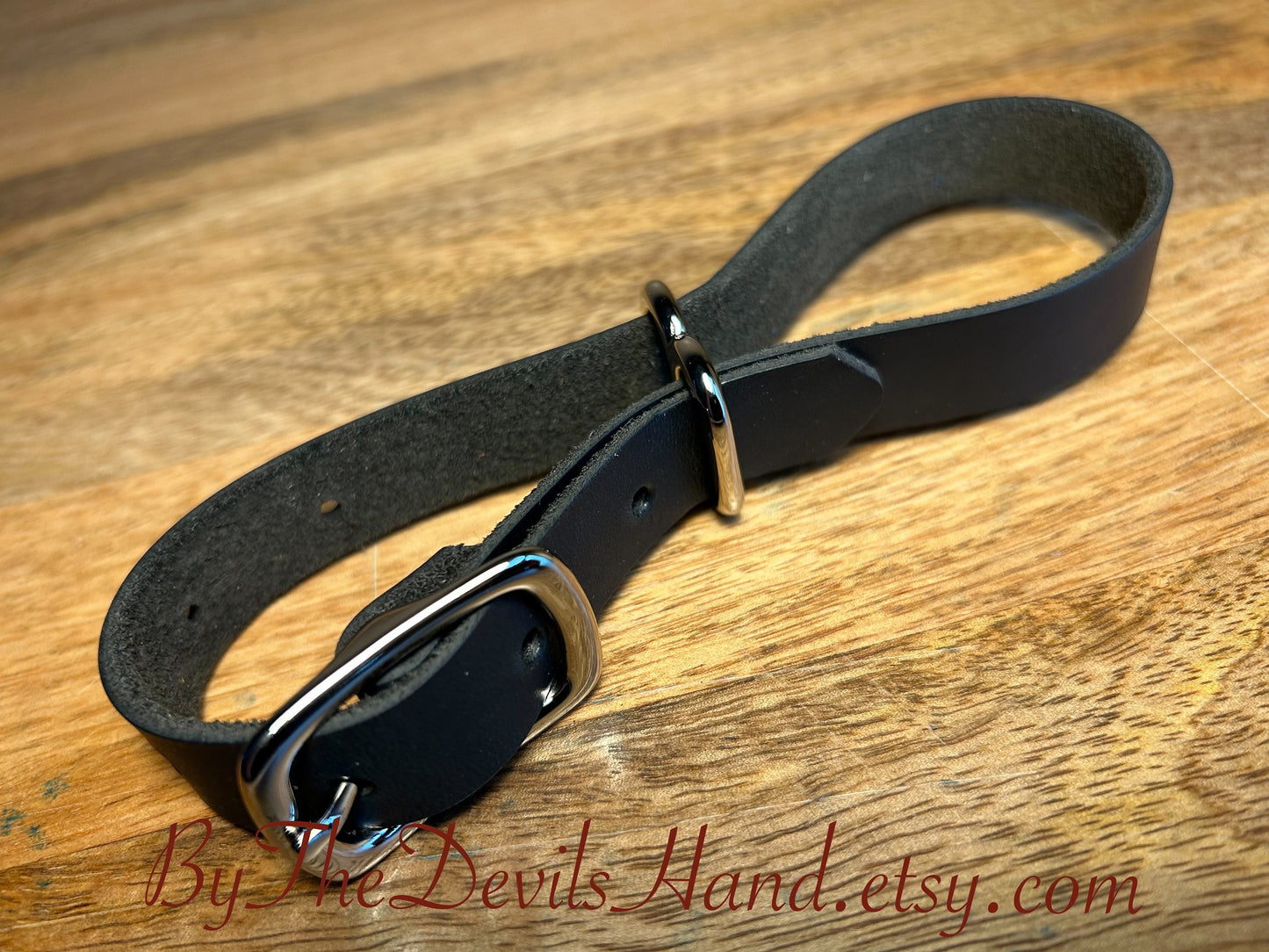 Leather Irish Eight Hand Cuffs - Navy Chromexcel Horween Leather - (OBC-BE)