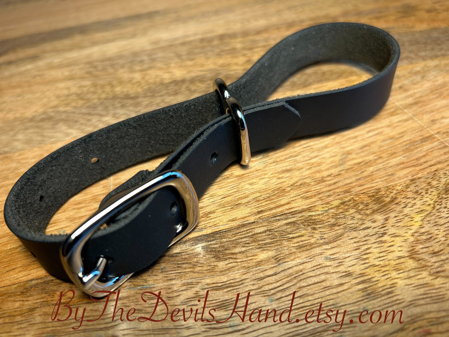 Leather Irish Eight Hand Cuffs - Navy Chromexcel Horween Leather - (OBC-BE)