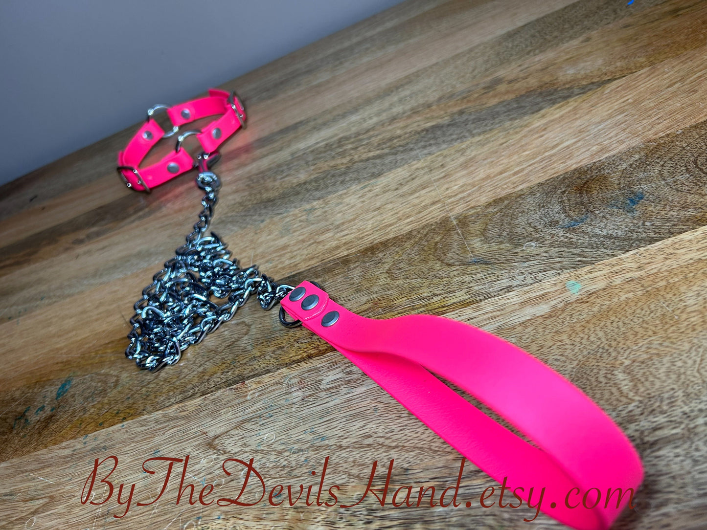 Dual O Ring Collar and Leash - Available in a full range of colors and leather options
