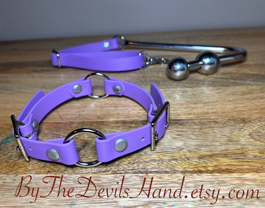 Ass Hook Two Ball End Crafted from Waterproof Vegan Equestrian Strap – Available in Black, Pink, Blue, Purple, and Wine