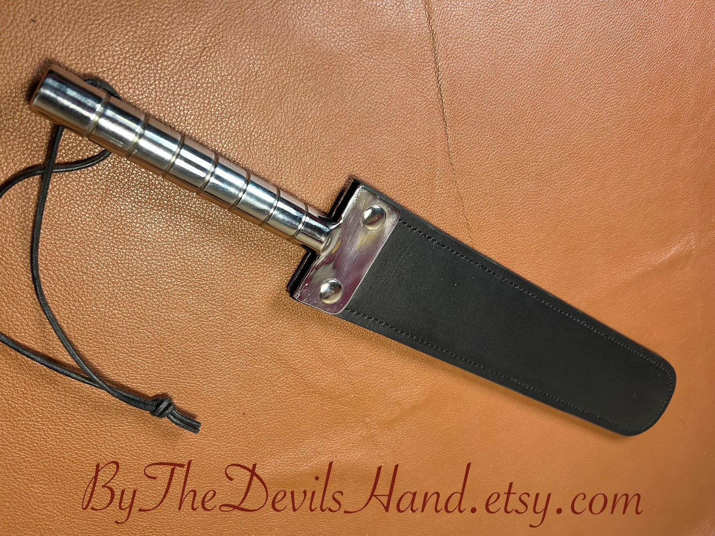 Big Bad Spanko Strap 19 Inches Total Length Leather Paddle