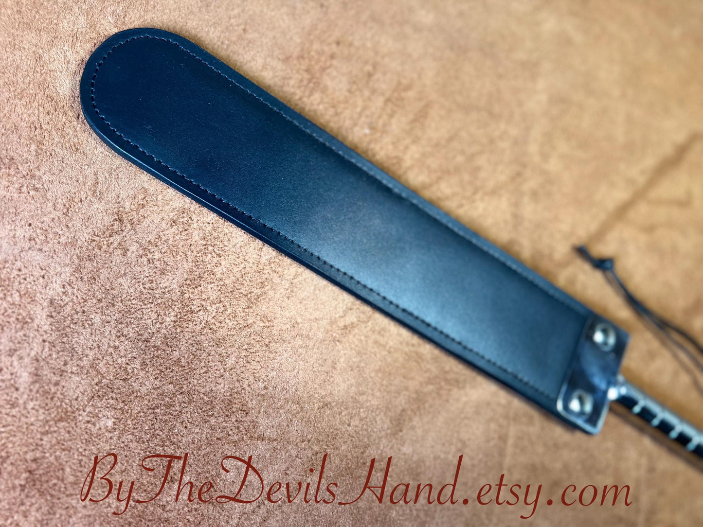 Big Bad Spanko Strap 19 Inches Total Length Leather Paddle