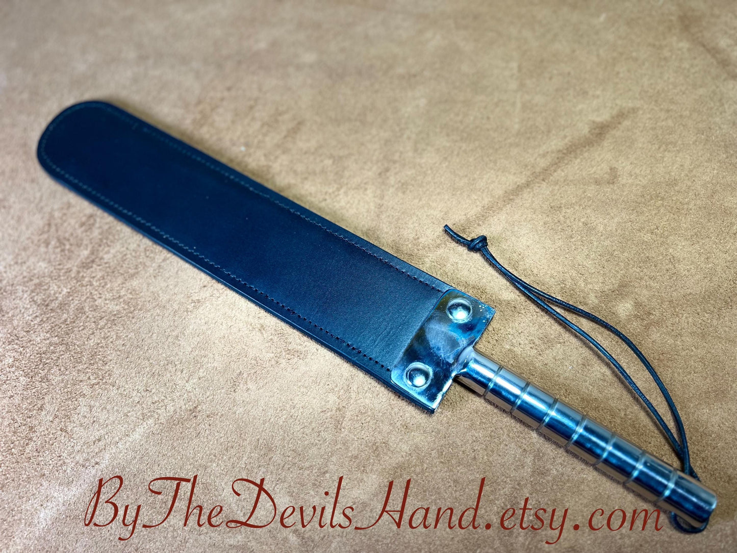 Big Bad Spanko Strap 19 Inches Total Length Leather Paddle