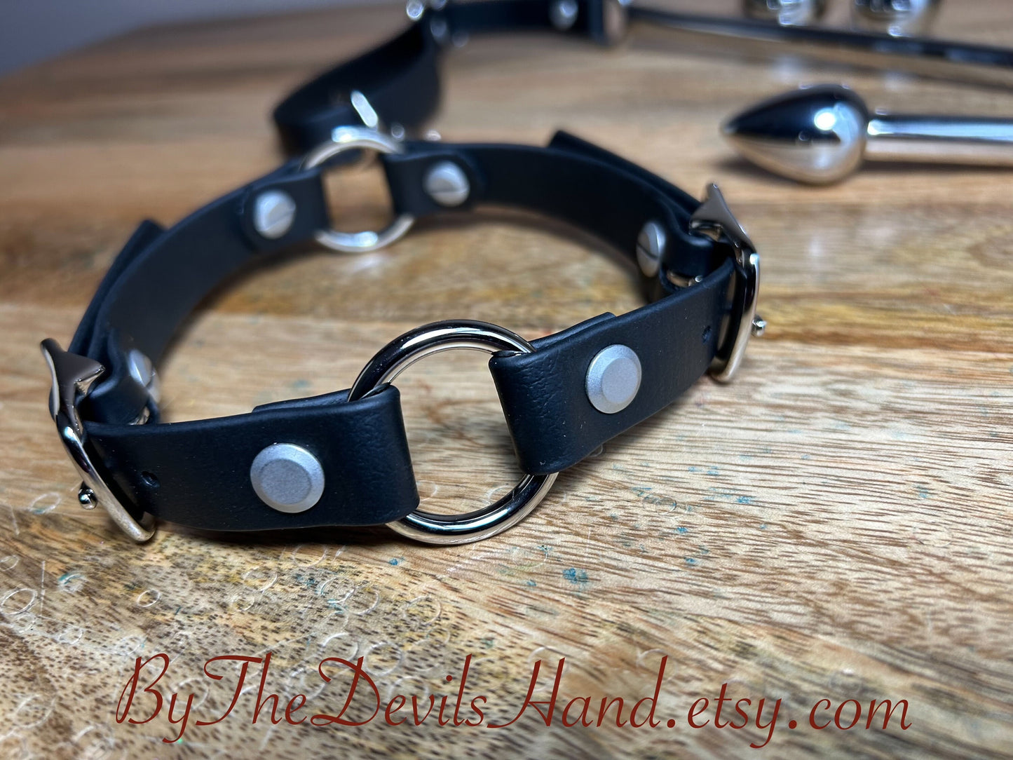 Ass Hook Rig Three Ball Made Of Waterproof Vegan Equestrian Strap - Black - Pretty, Functional, Durable (ESB-BE) Anal Hook Butt Hook