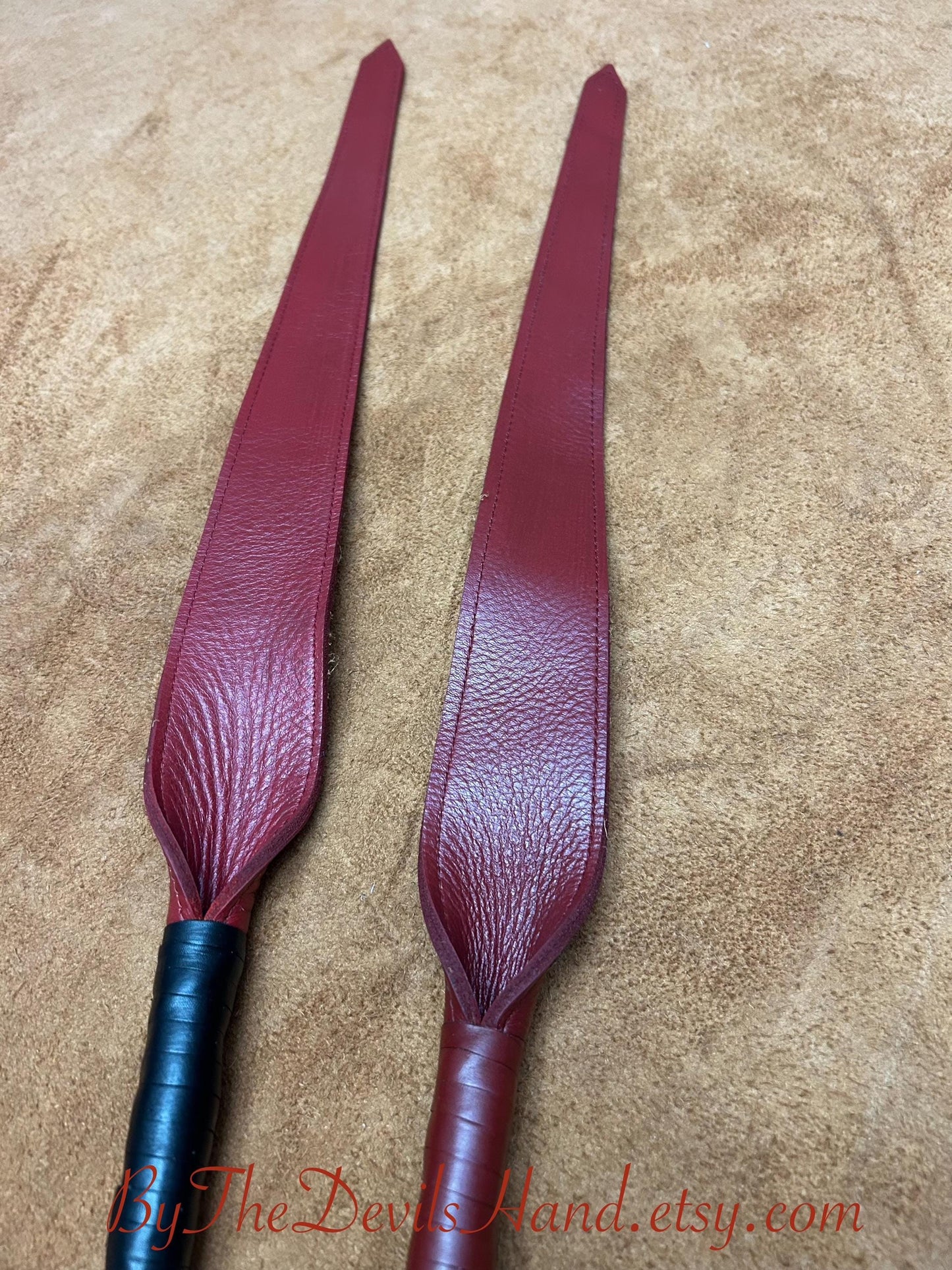 Dragon's Tail Whip - 42 Inches Total Length - Aztec Red